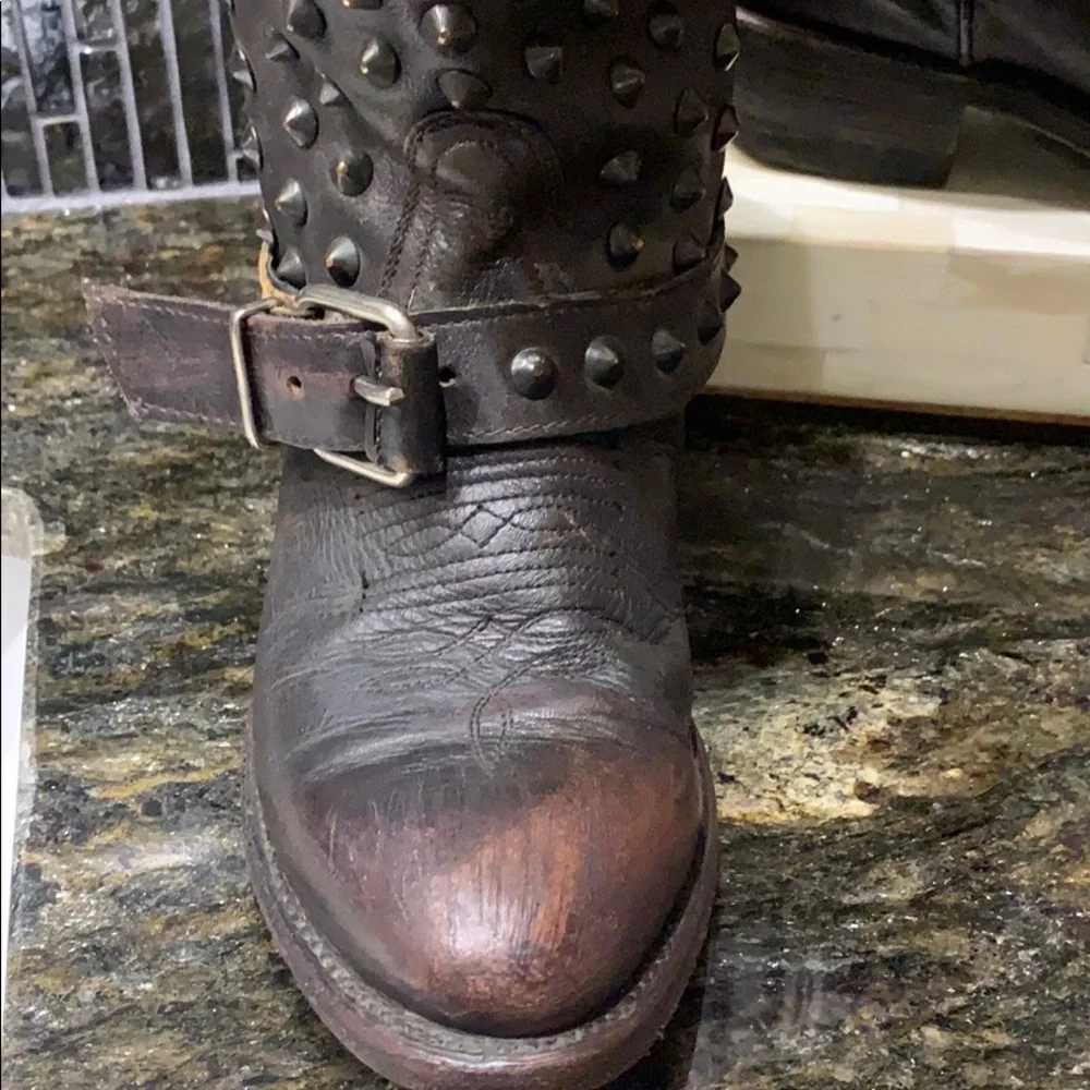 ASH cowboy 🤠 studded boots size 37 1/2 - Picture 3 of 7